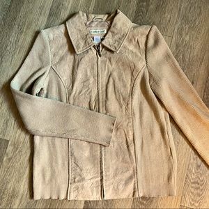 Coldwater Creek Leather Shell Jacket Size M